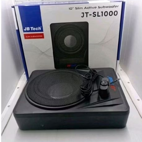 Subwoofer Kolong 10" Aktif JbTech SL-1000 di Mobil