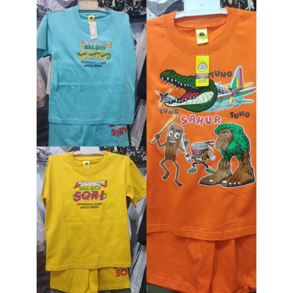 STELAN ANAK LAKI LAKI 2 PCS LENGKONG JAYA UNTUK USIA  1 SAMPAI 10 / STELAN ANAK LAKI LENGKONG JAYA