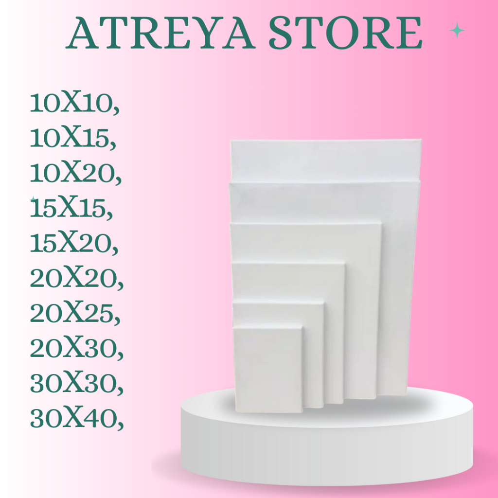 

KANVAS LUKIS UKURAN 10X10, 10X15, 10X20, 15X15, 15X20, 20X20, 20X25, 20X30, 30X30, 30X40 CM