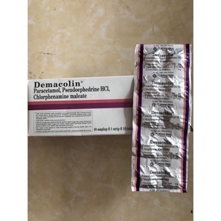 DEMACOLIN Strip obat pilek/Demacolin Tablet obat demam pilek strip murah