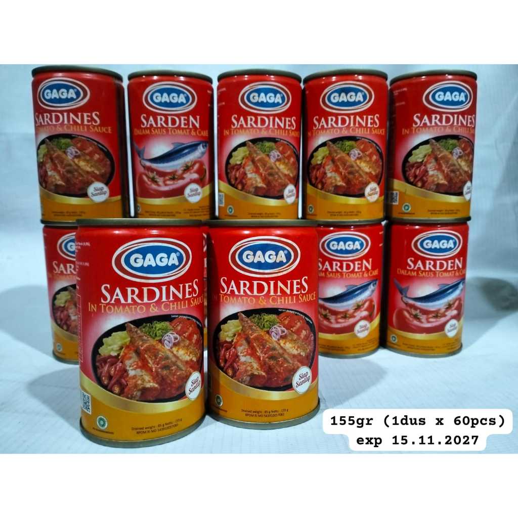 

Gaga Sarden Saus Tomat & Cabe 155 gr Termurah