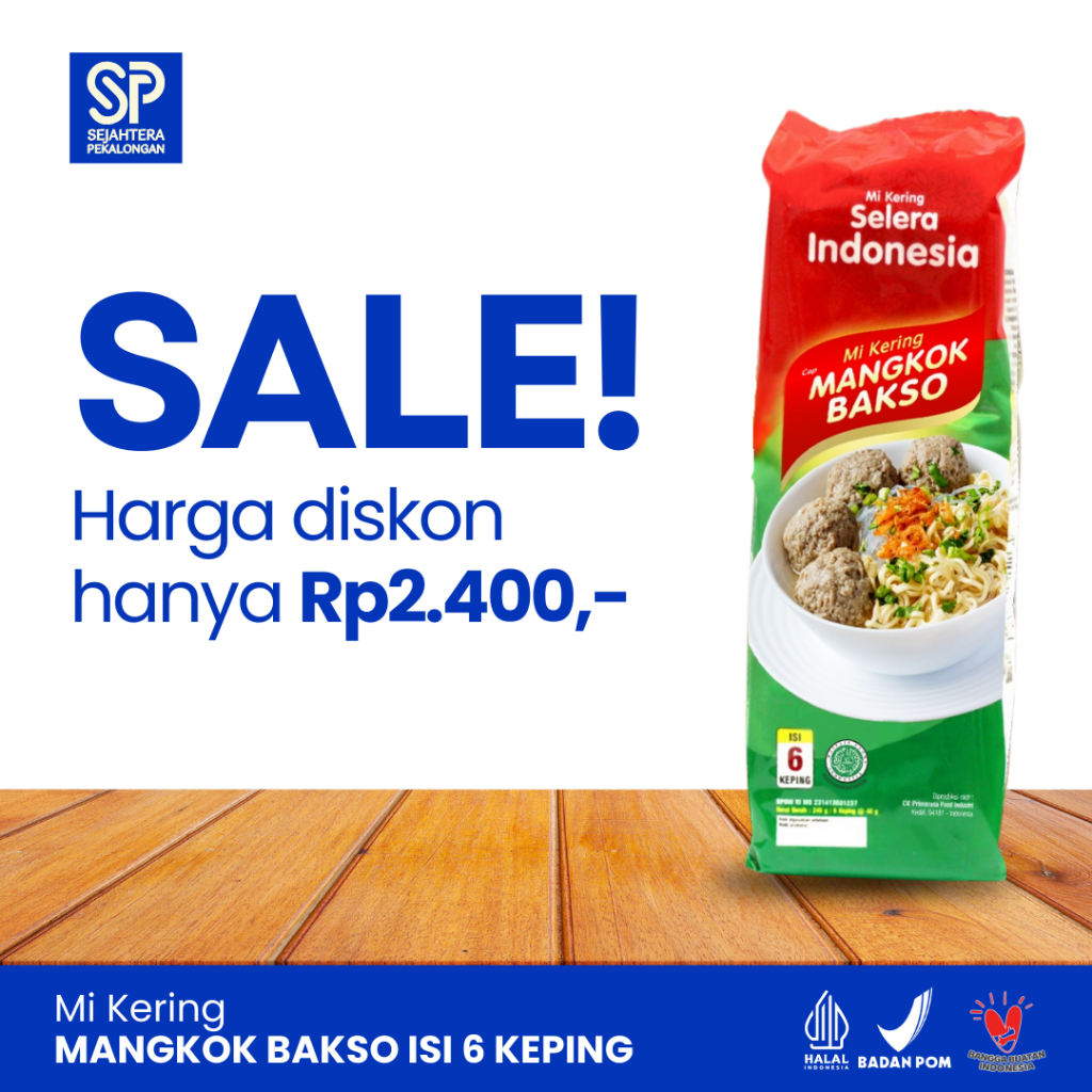 

MI KERING BULIR SEDANG CAP MANGKOK BAKSO / PROMO EXP DES 25 Mi Kering Cap Mangkok Bakso Isi 6 Keping