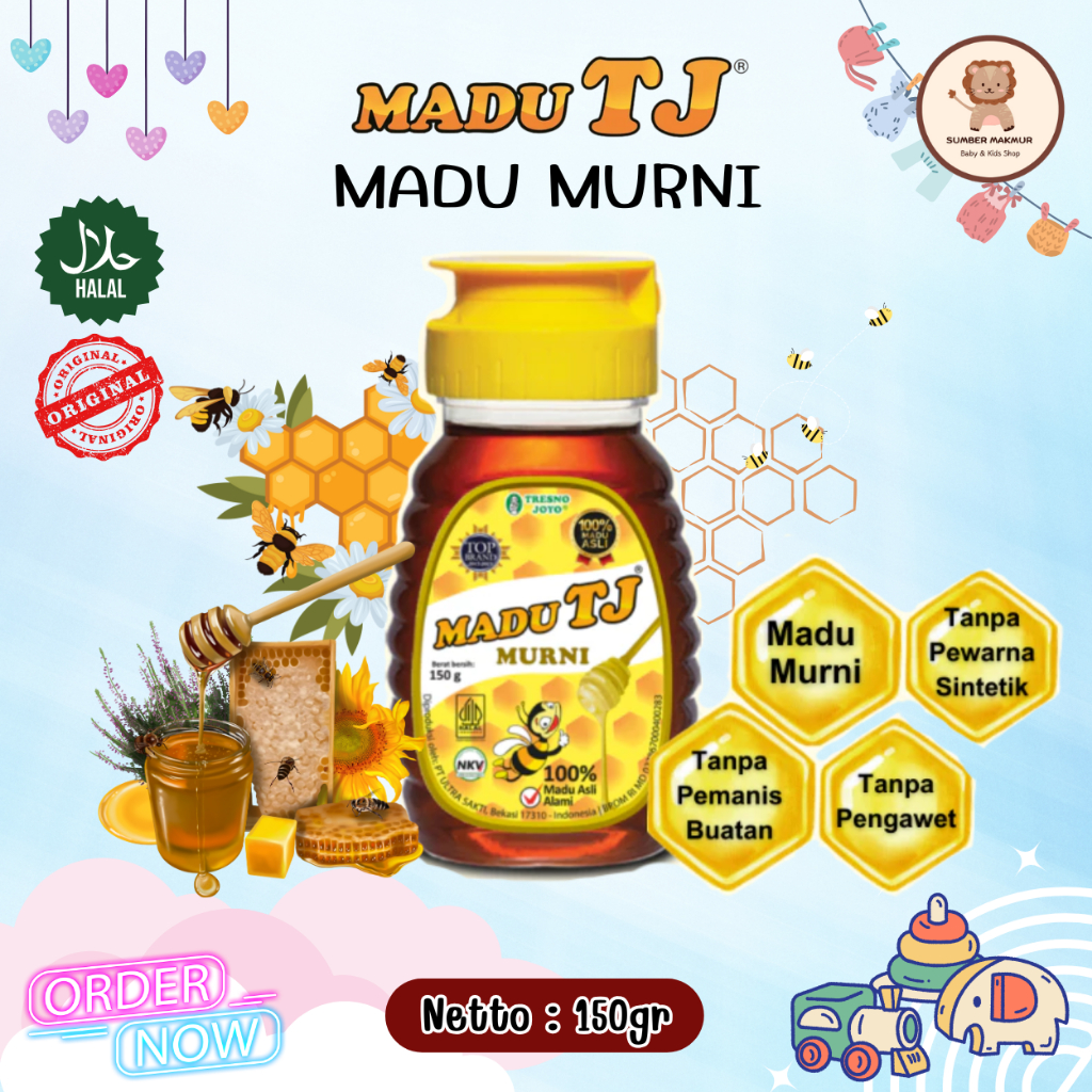 

Madu TJ Murni Madu Asli Murni Alami Bebas Campuran Tanpa Pemanis dan Pengawet Anti Tumpah 150gr
