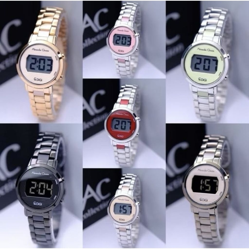 Jam Alexandre Christie digi AC 9497 / AC9487 Digital resmi ori