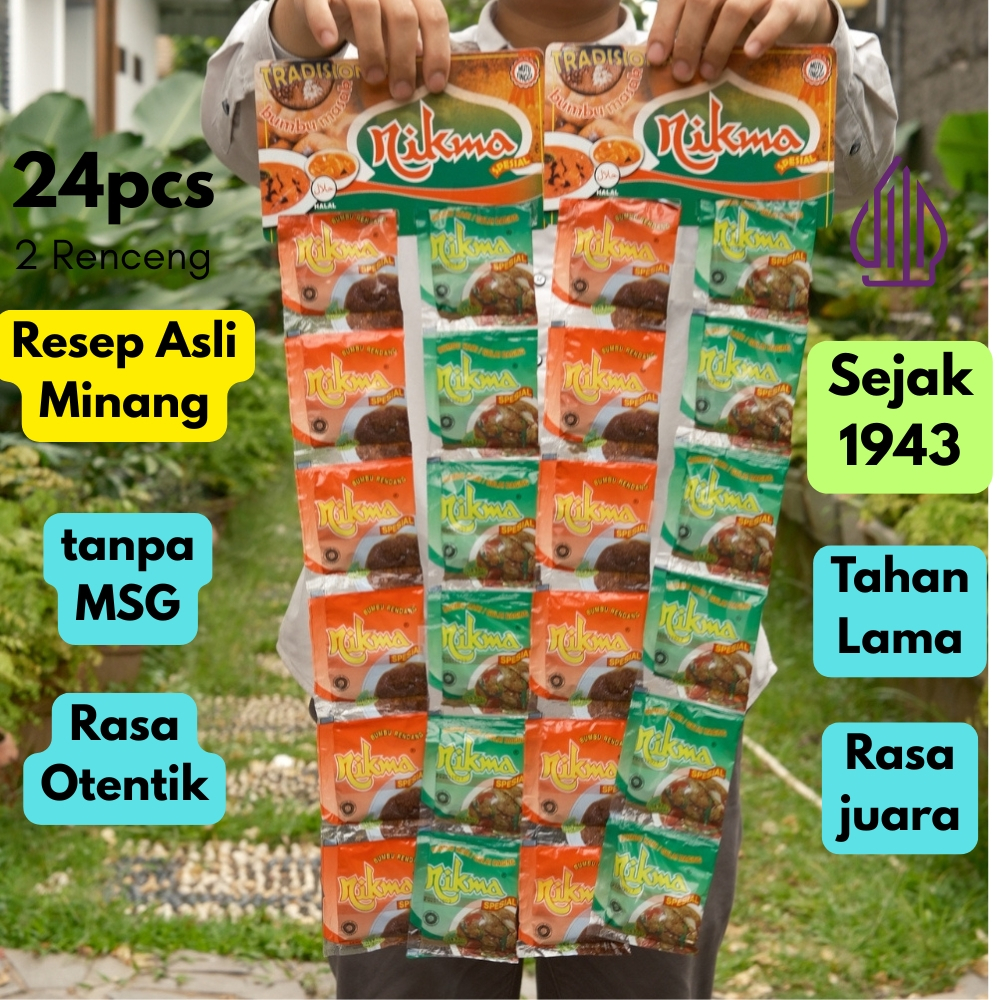 

Paket 24 Sachet Hemat Bumbu Rendang Gulai Instan Padang Minang Halal Cocok Idul Adha Puasa