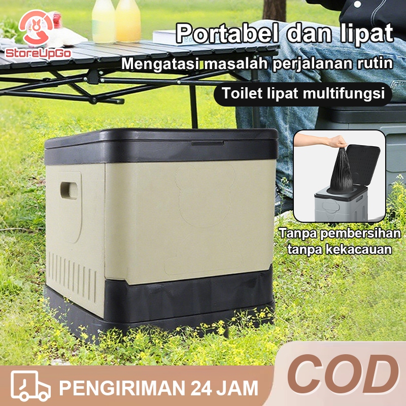 Toilet Lipat Luar Ruangan Duduk Portable Lansia Portable Toilet Pregnant Toilet Lipat Portable Trave