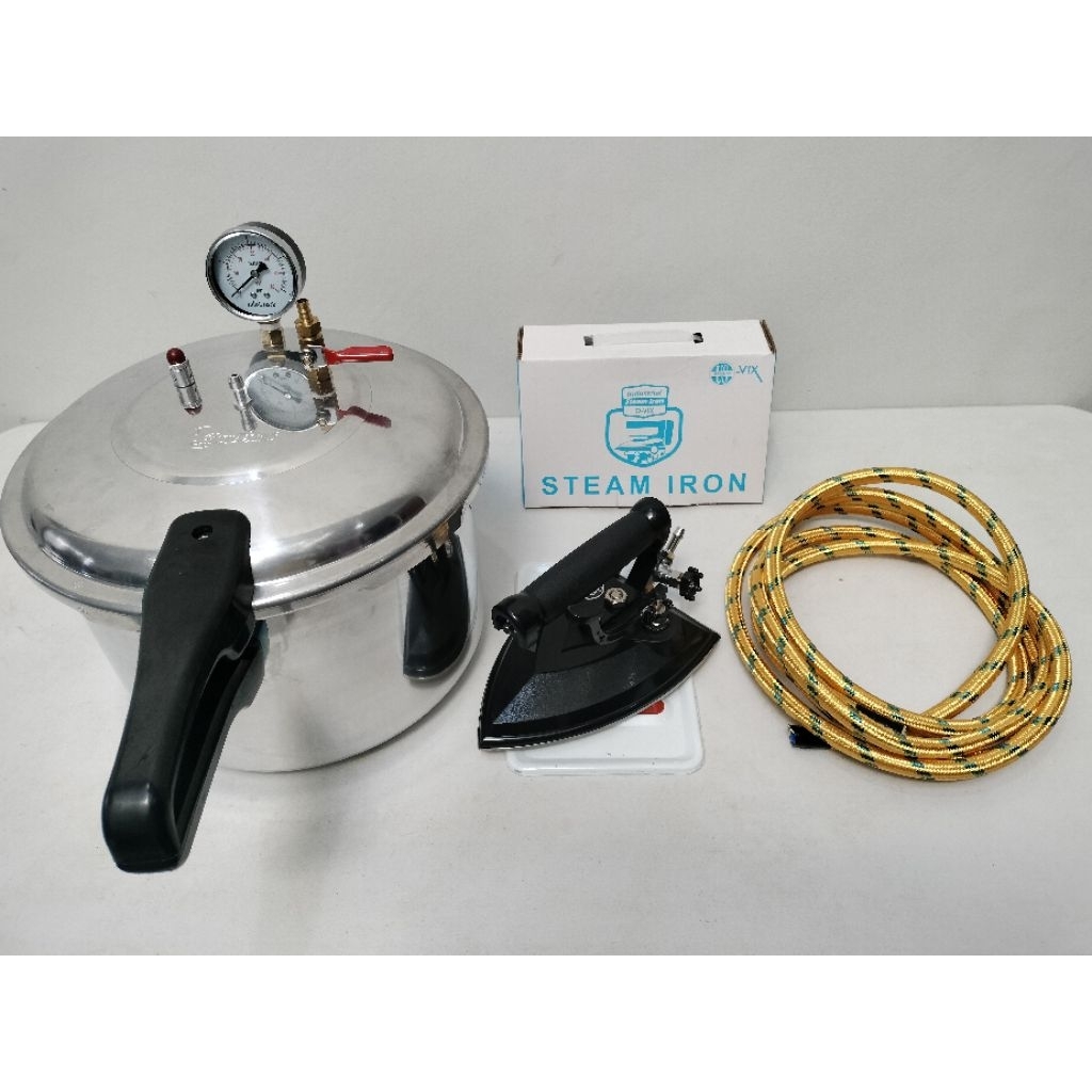 Setrika Uap Boiler Presto Laundry 8 Liter + steamtrap
