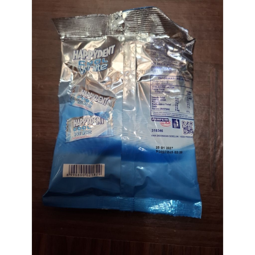 

HAPPYDENT COOL WHITE 140 GRAM ( 50 PCS )