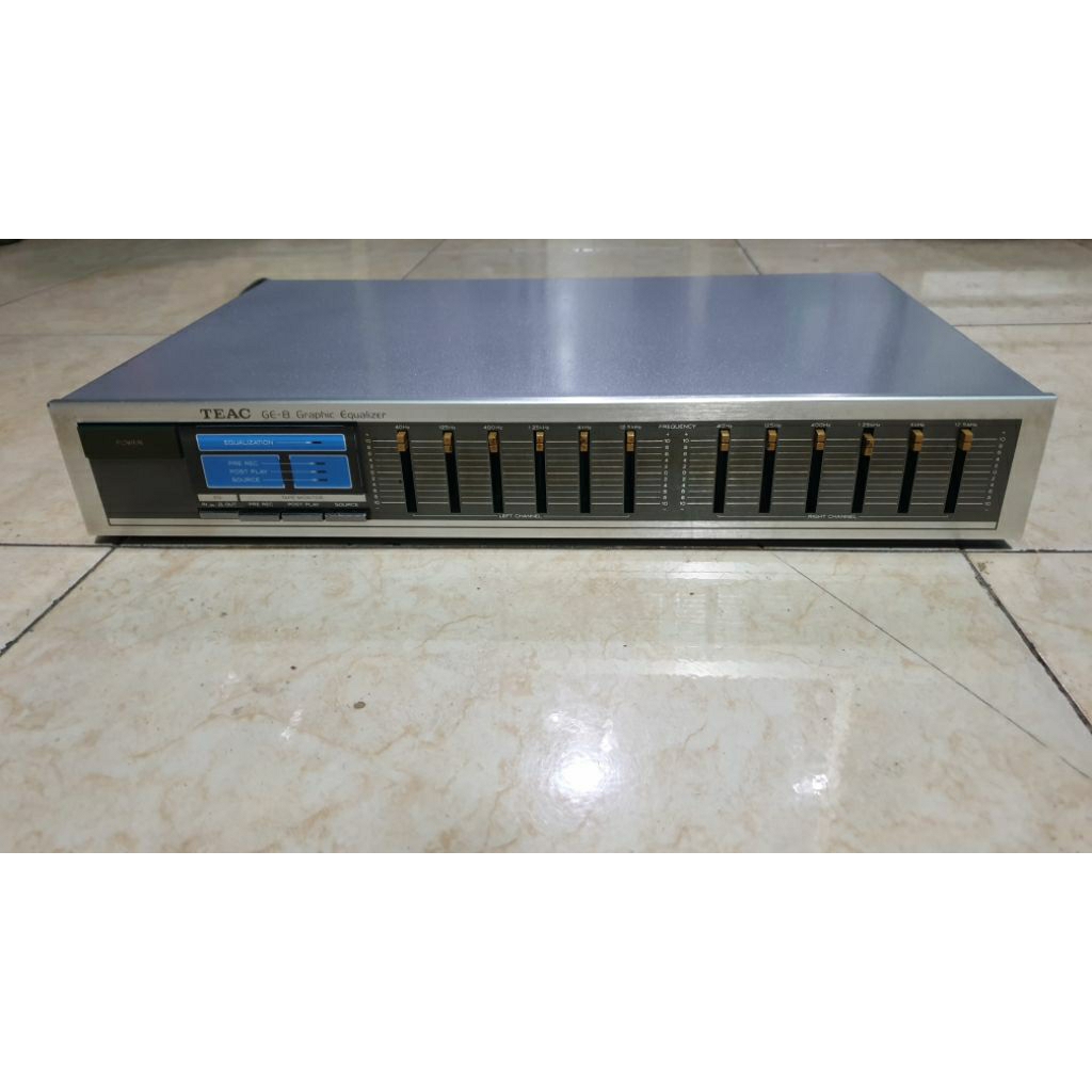 equalizer teac GE-8 vintage made in japan 2x6band 12channel stereo graphic equalizer second bekas no