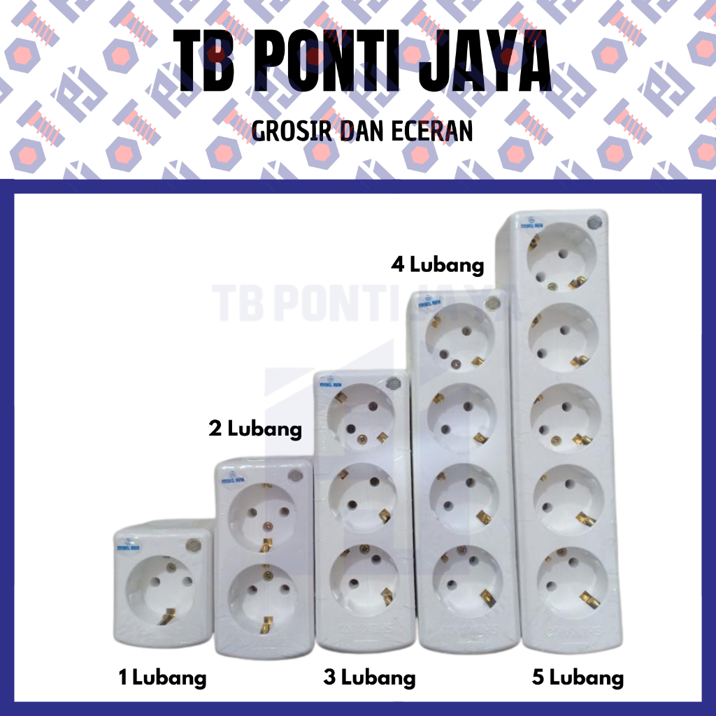 Stop Kontak Shukaku Arde 5 Lubang 815 Putih