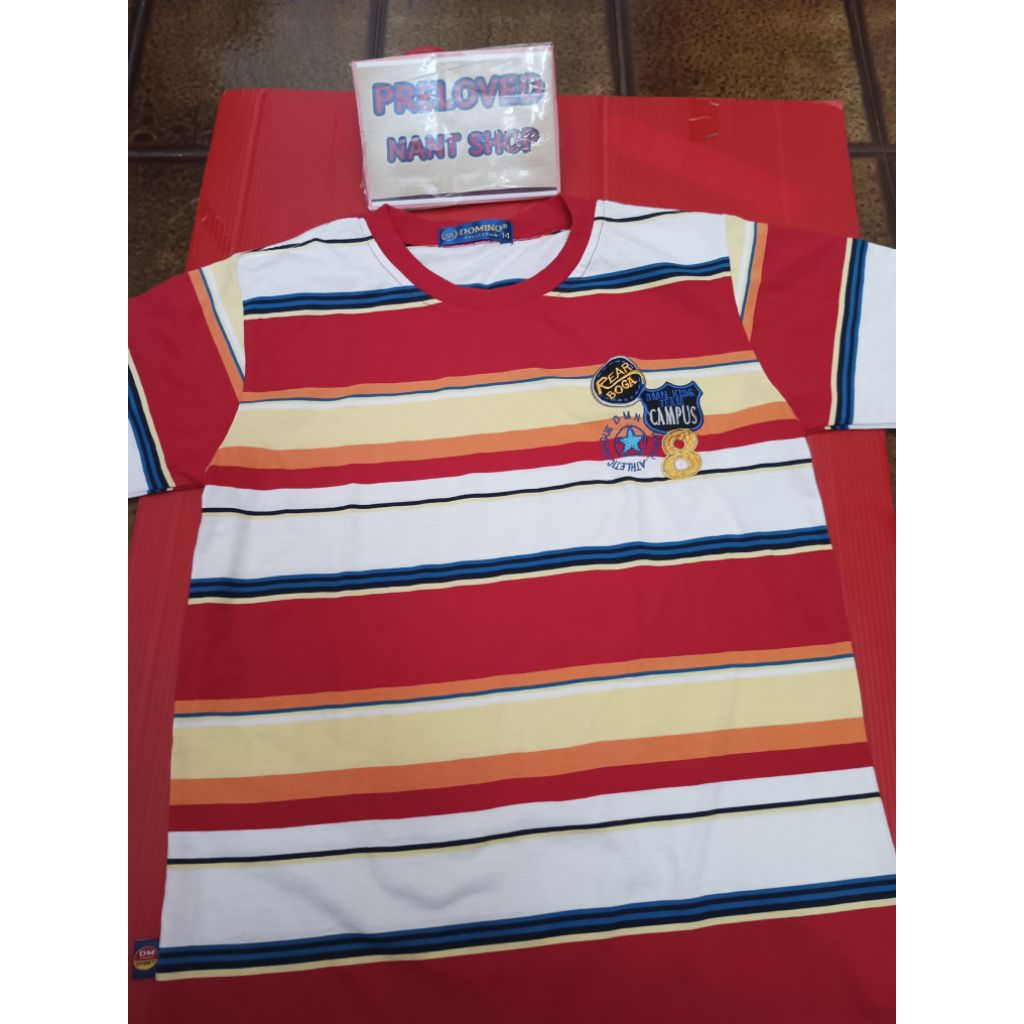 Kaos anak cowok size 14 DOMINO , LD 82 cm PRELOVED/SECOND
