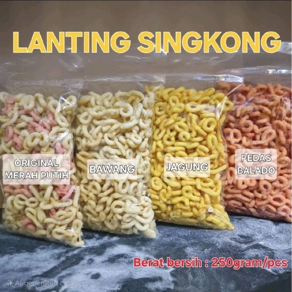 

[DAPAT 2] LANTING SINGKONG KEMASAN 250GRAM ANEKA RASA RENYAH KHAS KEBUMEN DAN PURWOREJO
