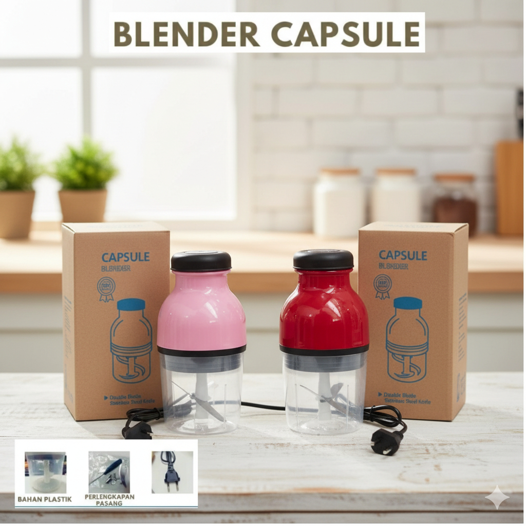 [ Aurorashop88 ]   Blender Capsule Electric 450 ML Blender MPASI Blender Chopper Jus & Penggiling Da