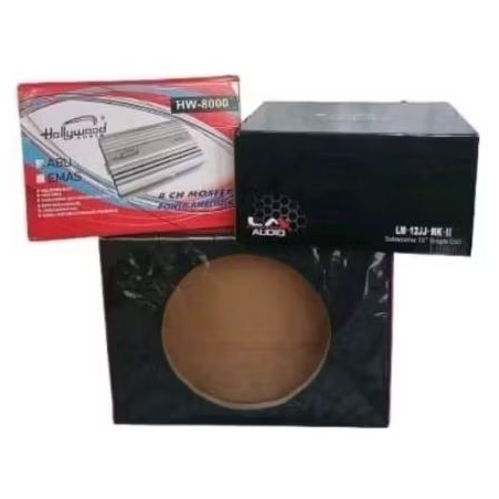 PAKET AUDIO MURAH Subwoofer 12 Inch + Power 4 channel + Box Sub 12 Inch