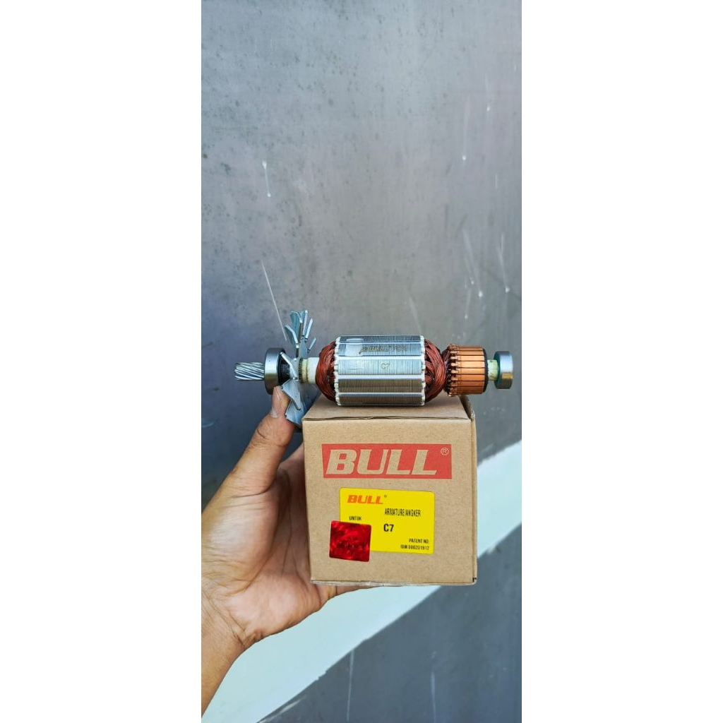 Bull angker armature C7 for mesin circular saw serkel hitachi 7 inch