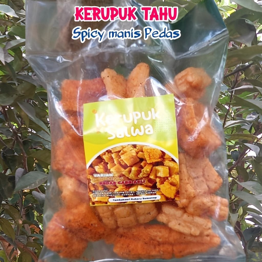 

KERUPUK RAMBAK TAHU KOTAK PEDAS MANIS DAUN JERUK PURUT