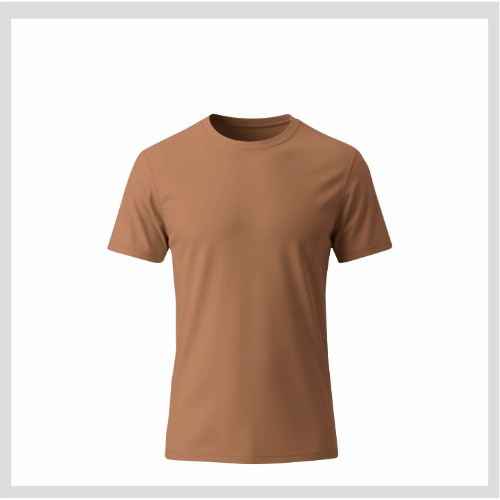 kaos polos warna ALMOND BROWN catton combed 24 pria dan wanita