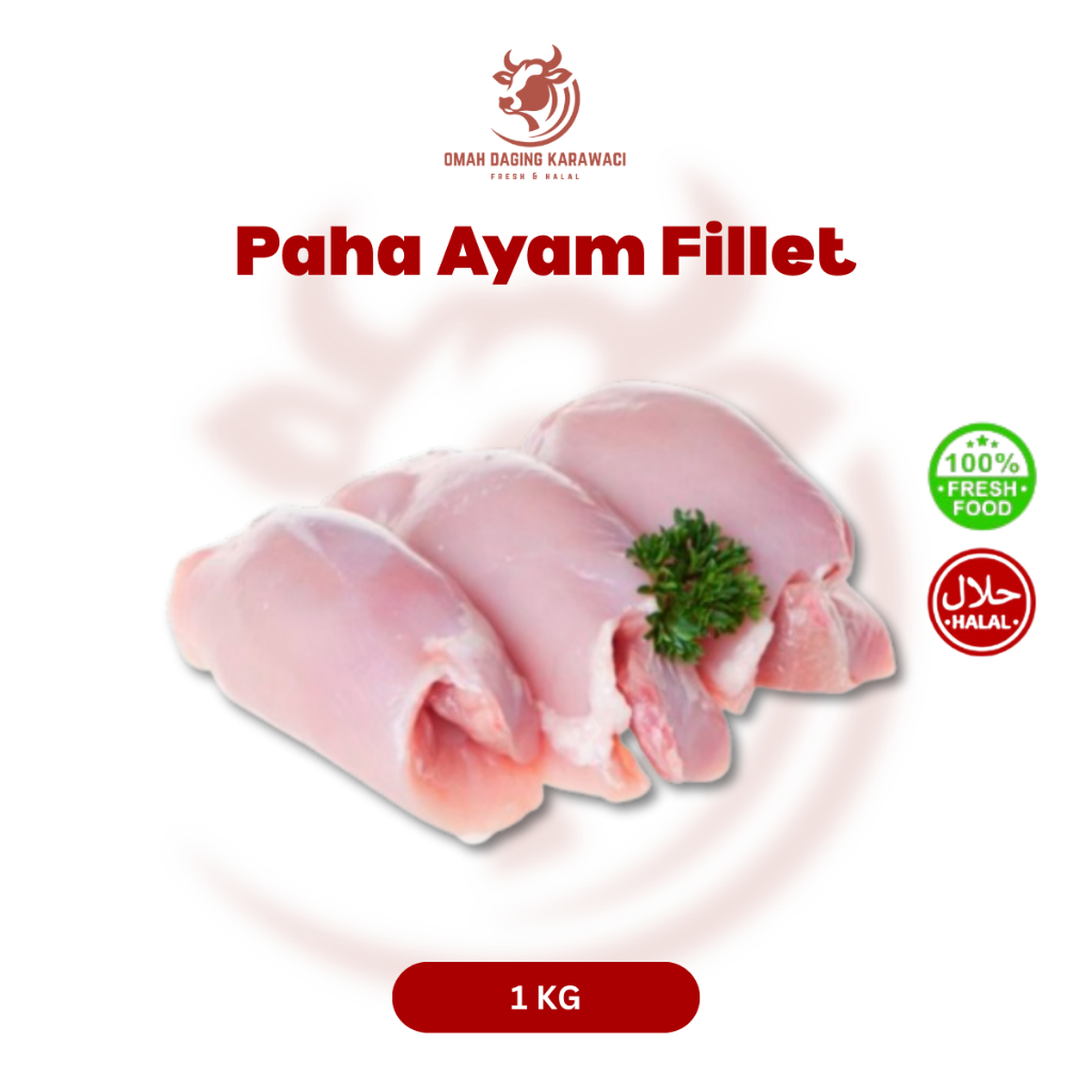 

Daging Ayam Paha Fillet Boneless Halal 1kg Tangerang