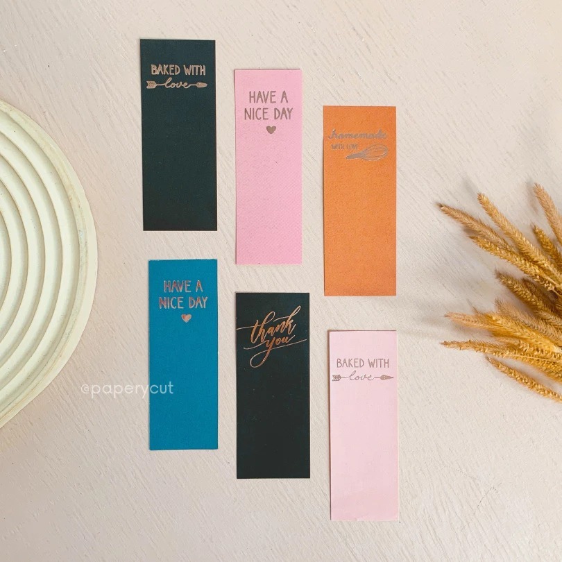 

Sticker Label Segel thankyou homemade baked with love have a nice day 3cm x 8cm