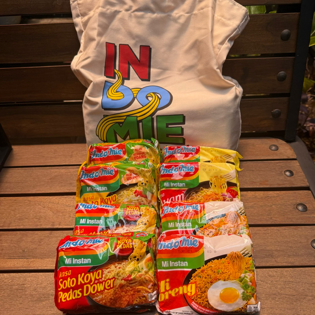 

Indomie PRJ 2025 Pancarasa Panca Rasa Isi 8 Bungkus Free Tas Cantik Indomie Seleraku Tas Totebag Tote Bag Putih