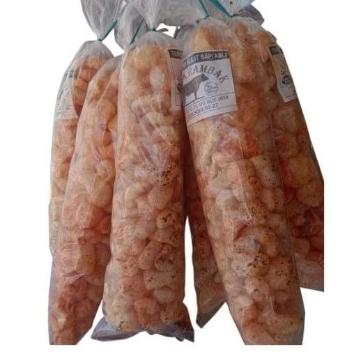 

Rambak kulit sapi pedas Berat kurleb100gr dan 200gr