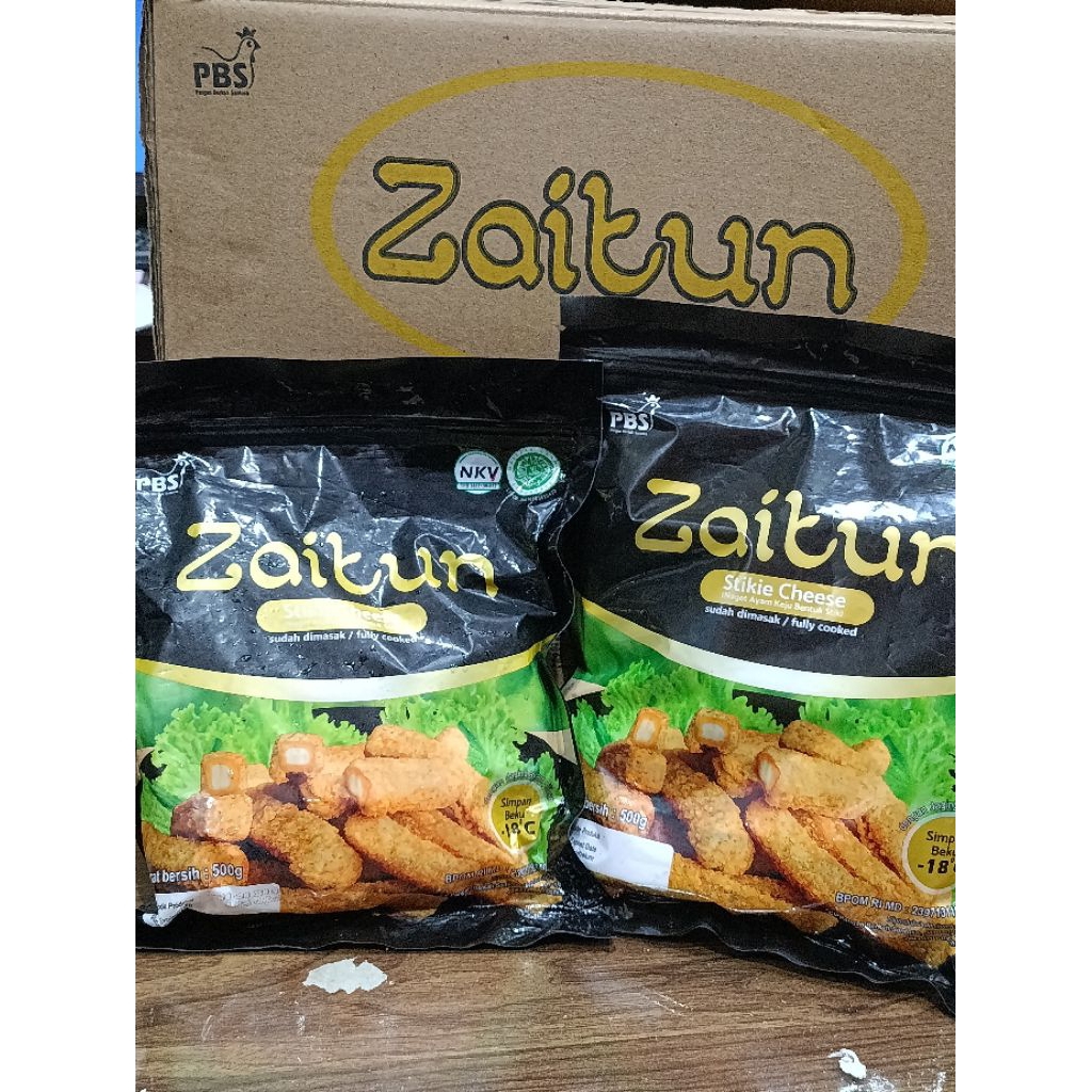 

ZAITUN STIKIE CHEESE 500GR 1BOX ISI 10PACK