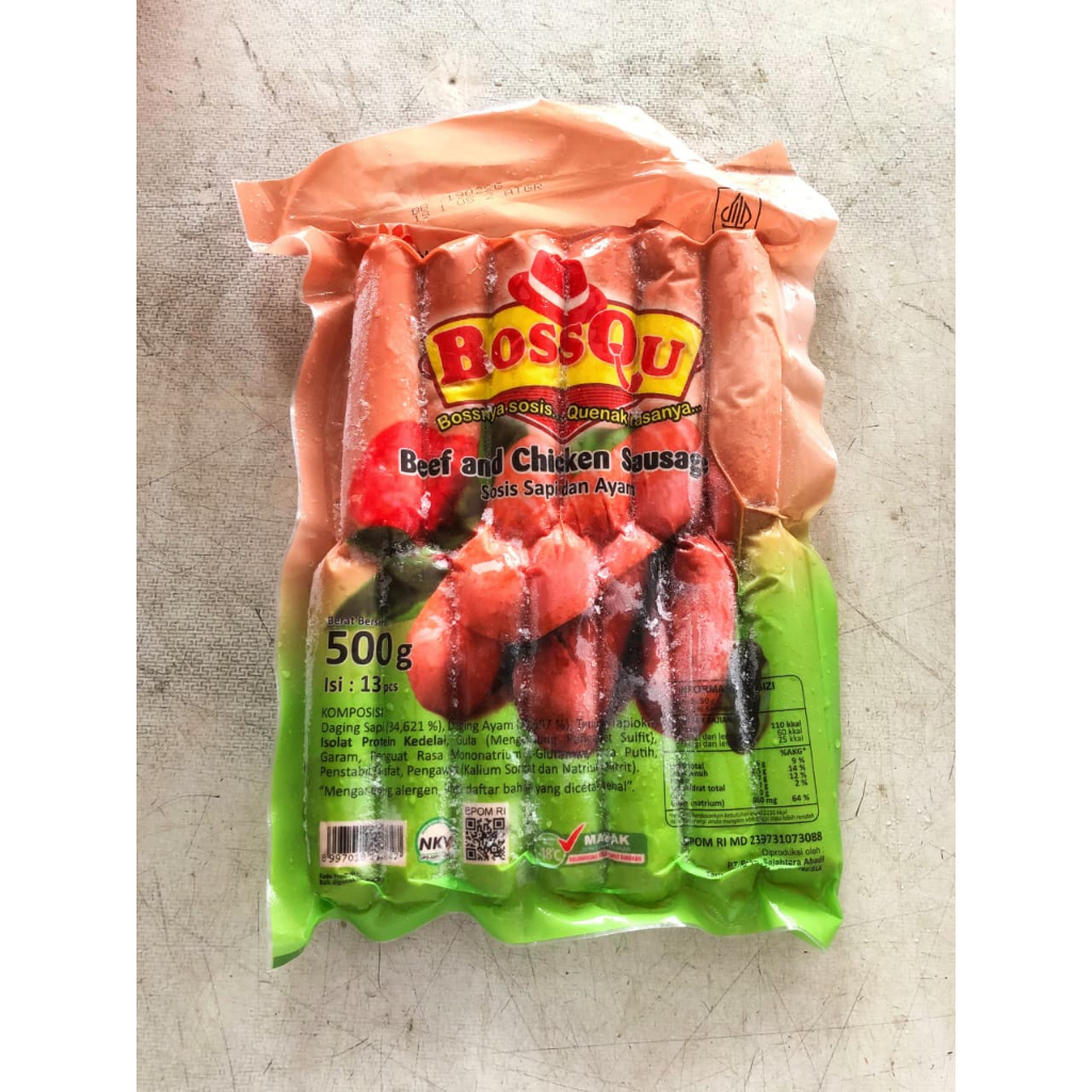 

BOSSQU Sosis Ayam dan Sapi 500gr