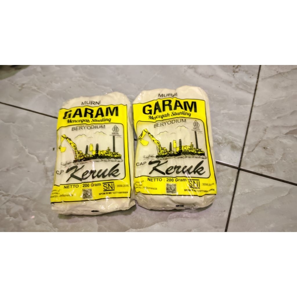 

Garam Dapur Murni 3 PCS beryodium cap keruk 200 gram