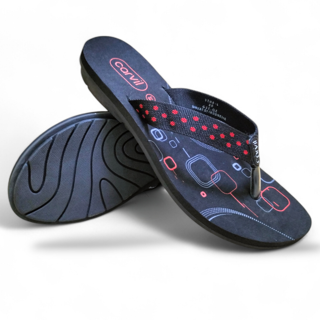 Carvil Sandal Wanita VENA-L Sendal Jepit Teplek Flat Dewasa Remaja Spons Murah | Carvil Original