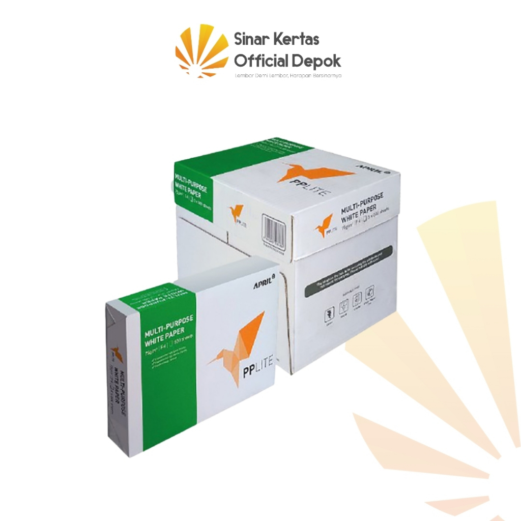 

PP Lite Kertas F4 75gr Copier 1 Box (2500 lembar) Kertas HVS
