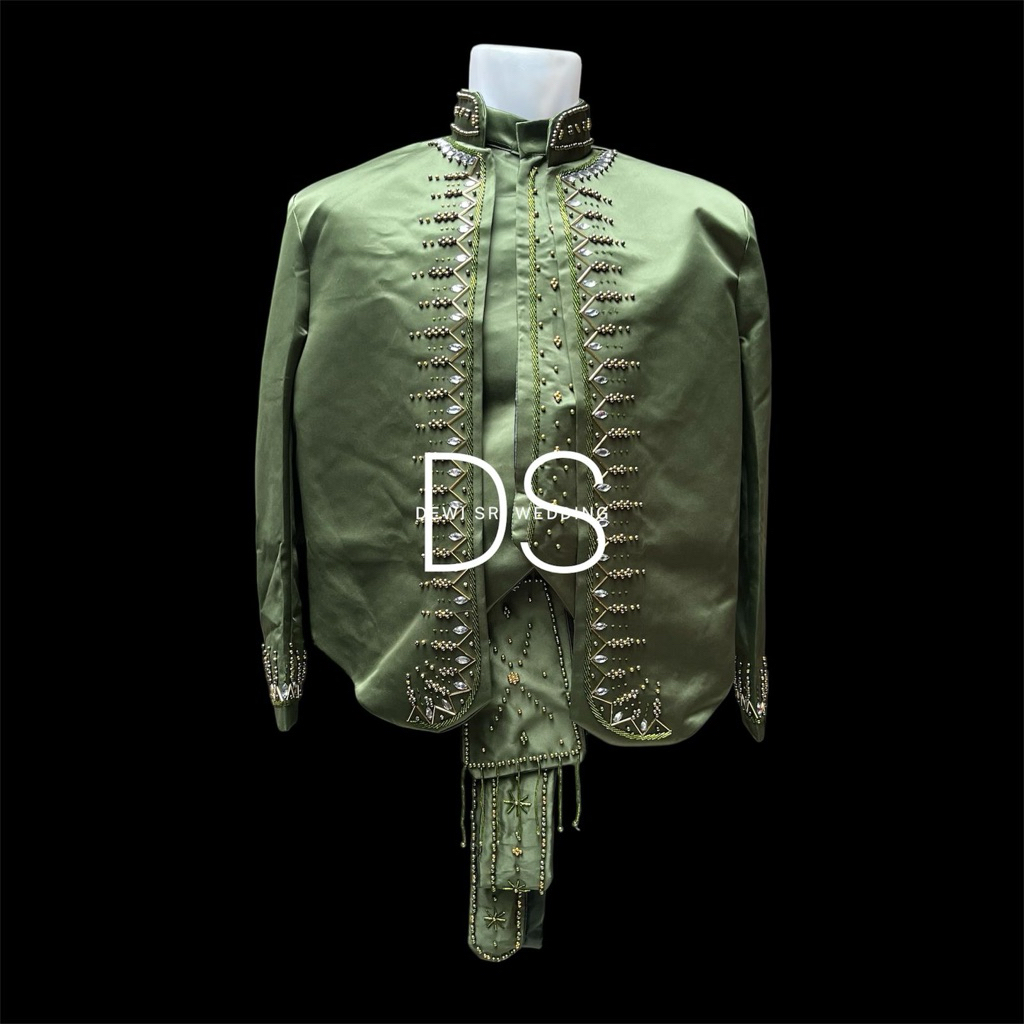 Beskap pengantin solo Bridal hijau