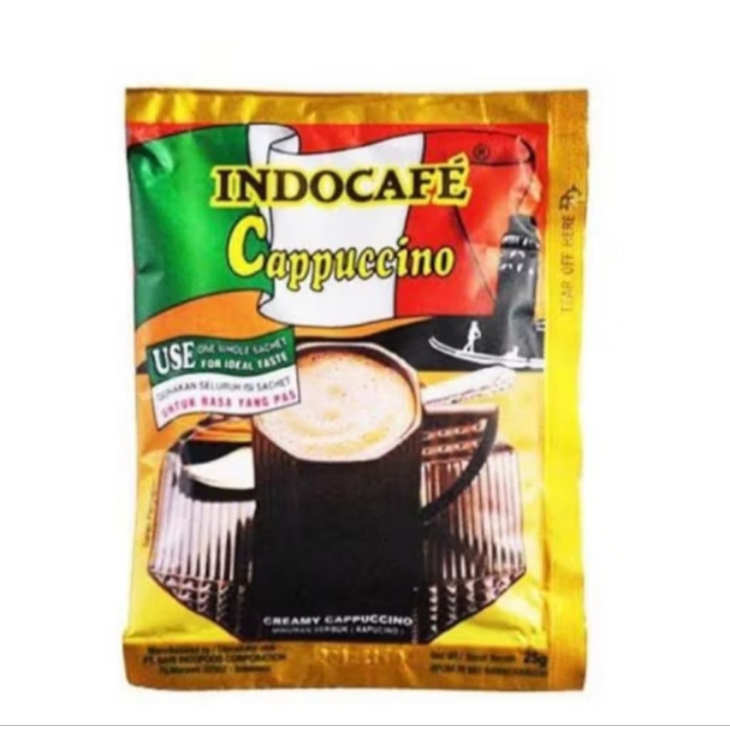 

INDOCAFE CAPPUCINO PAKET ISI 5 x25g