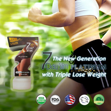 7 Day Slim Platinum Obat Herbal Pelangsing Penurun Berat Badan 7-dayslim Obat Diet Cepat Kurus Palin