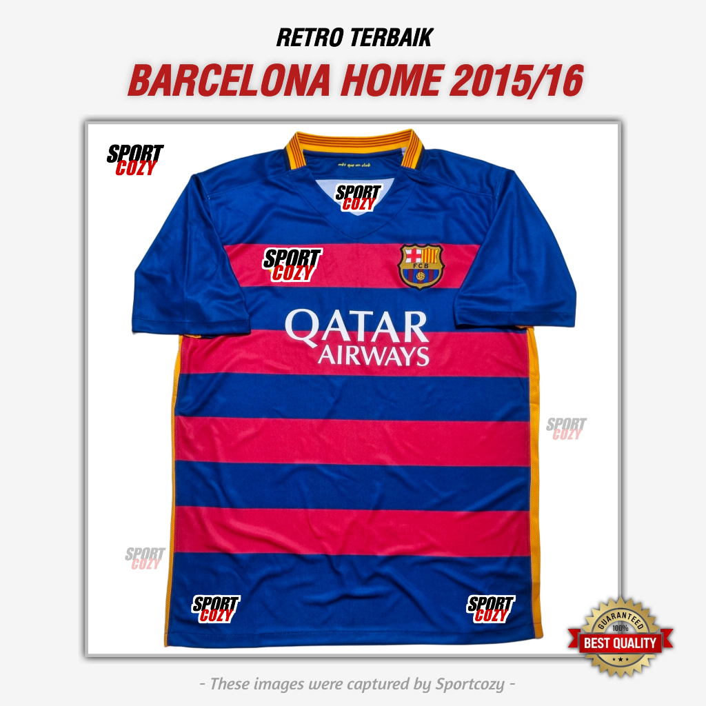 BEST JERSEY RETRO BARCA BARCELONA HOME 2015/2016 JERSEY RETRO TERBAIK