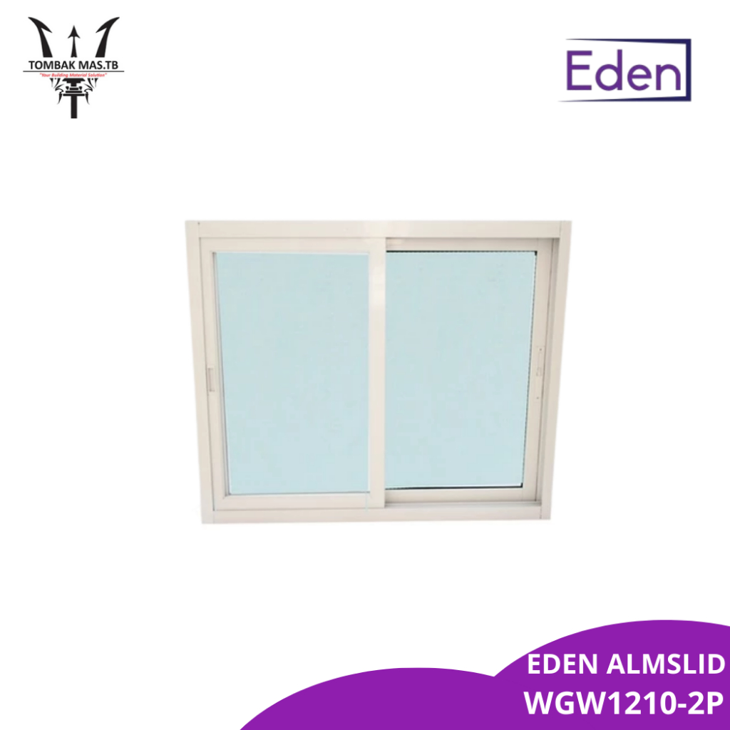 JENDELA EDEN UPVC ALMSLID - PUTIH
