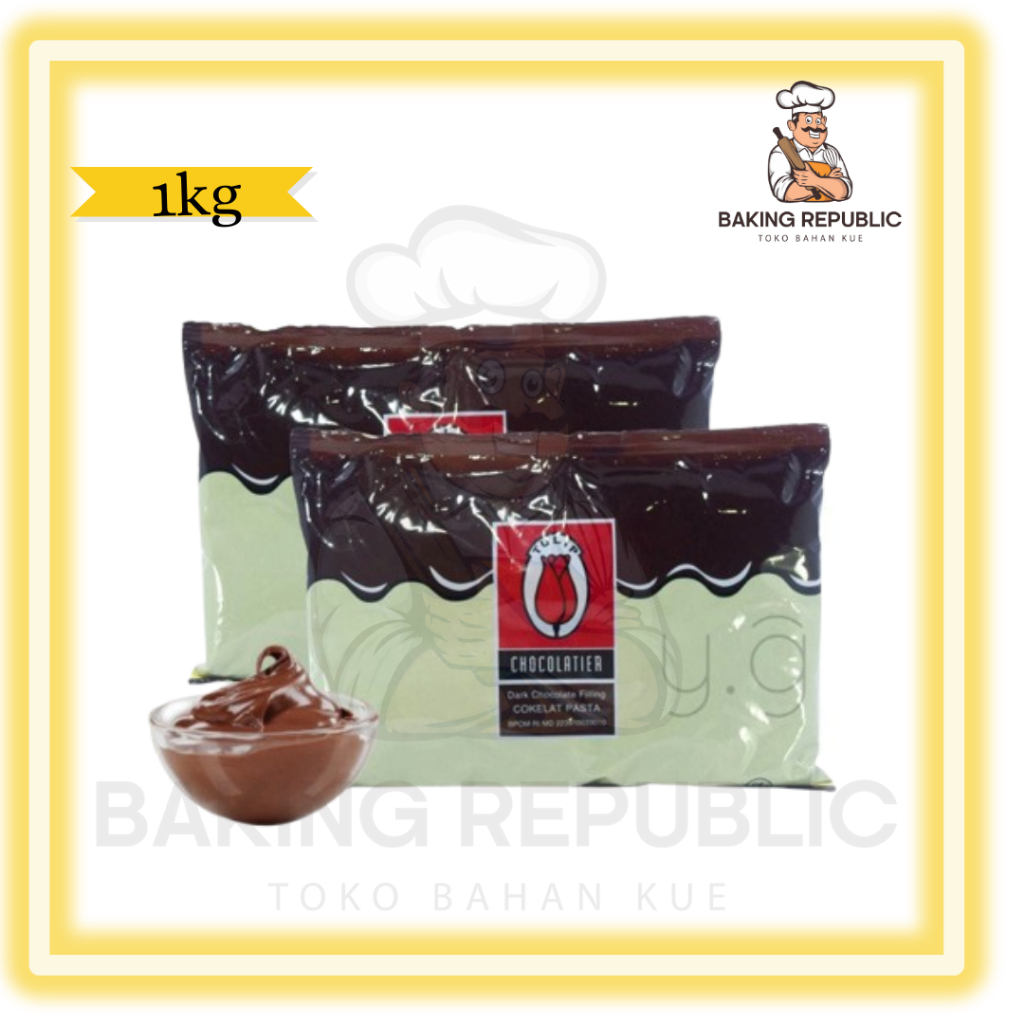 

Tulip Choco Filling 1kg | Kemasan Asli 1kg | Tulip Selai Coklat BEST SELLER