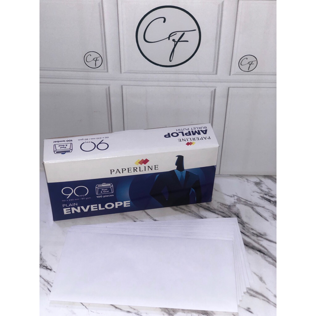 

N/A Amplop Putih Paperline 90 PPS Uk. 110 x 230 mm 80 gsm | Amplop surat | Amplop undangan | Amplop perekat