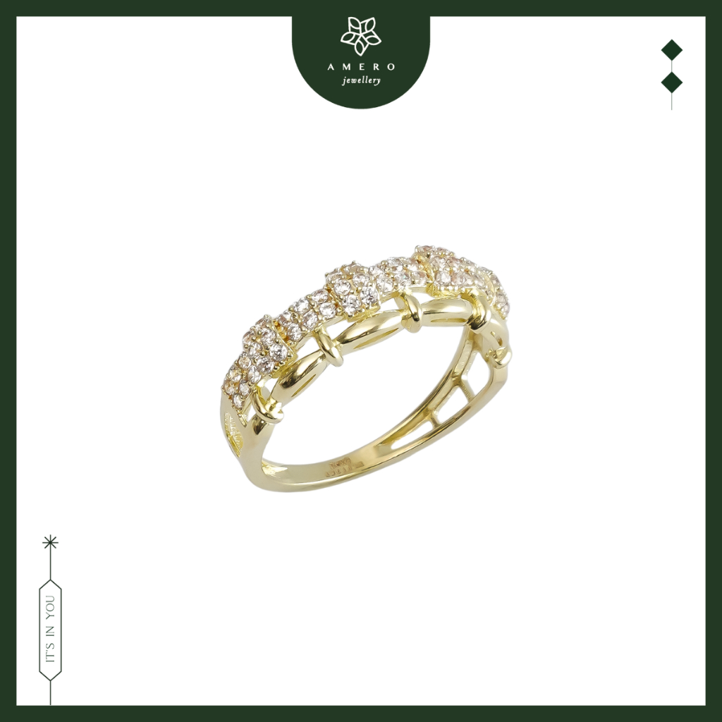 Cincin Emas 17K Roxe RR-07 Amero Jewellery