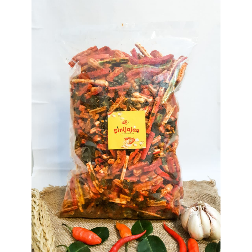 

Seblak Kerupuk Beton/Jaat Pedas Daun Jeruk 1kg 500gr dan 250gr