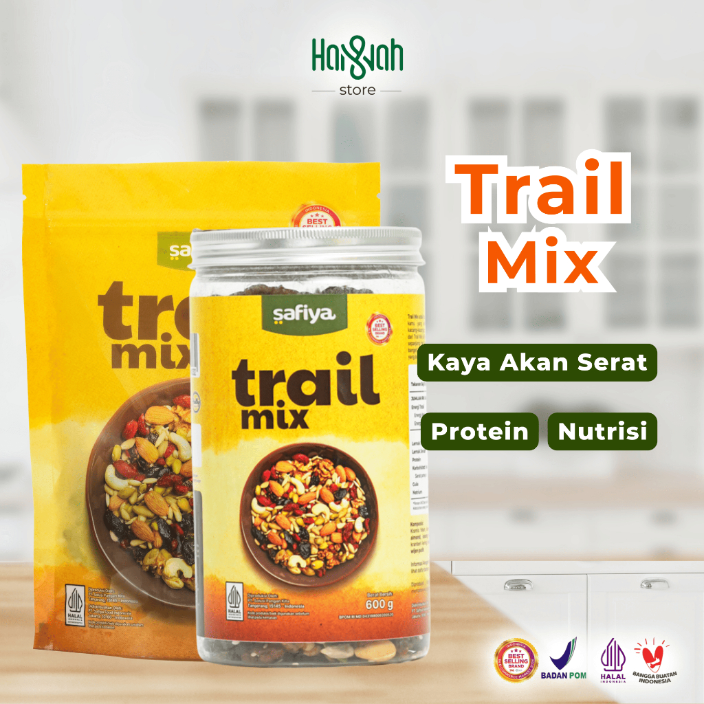 

Trail Mix Safiya 600 Gram Roasted Mix Dried Fruit Cemilan Diet