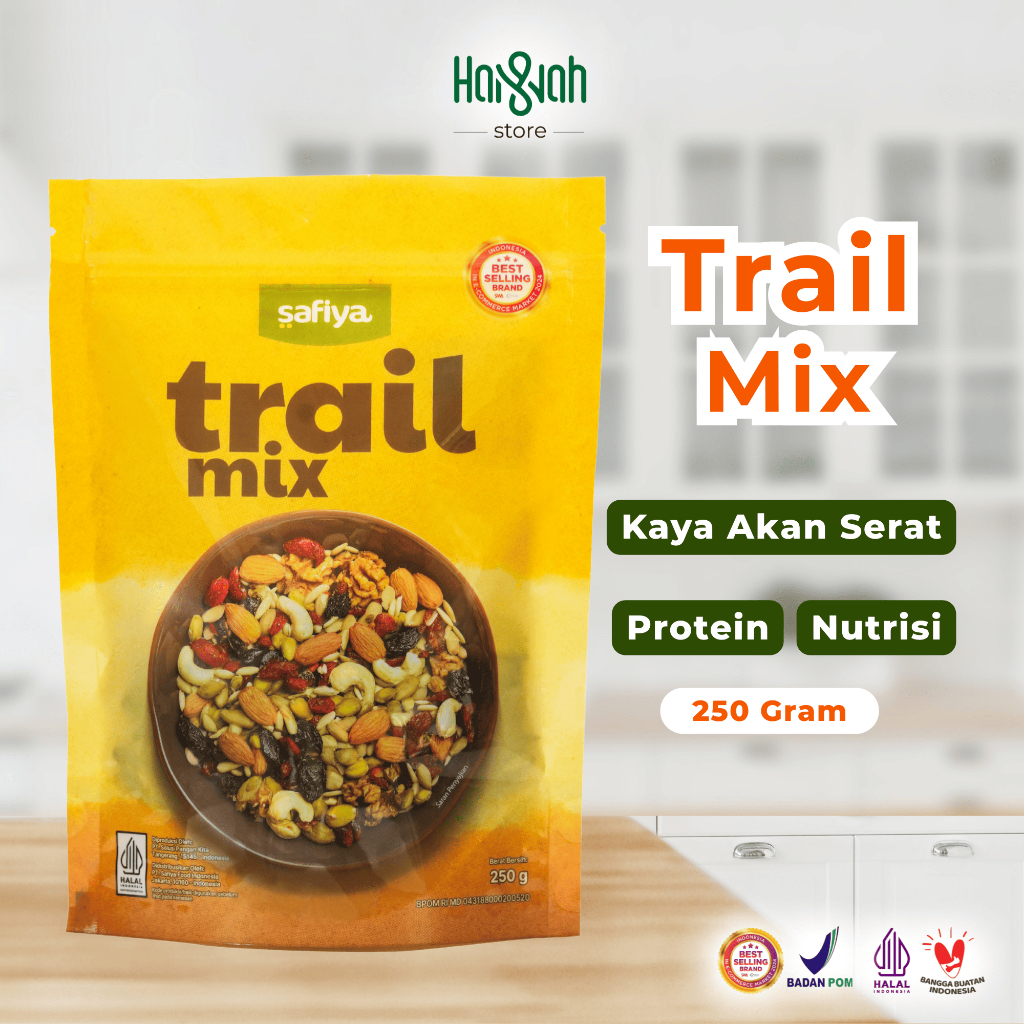 

Trail Mix Safiya 250 Gram Roasted Mix Dried Fruit Cemilan Diet