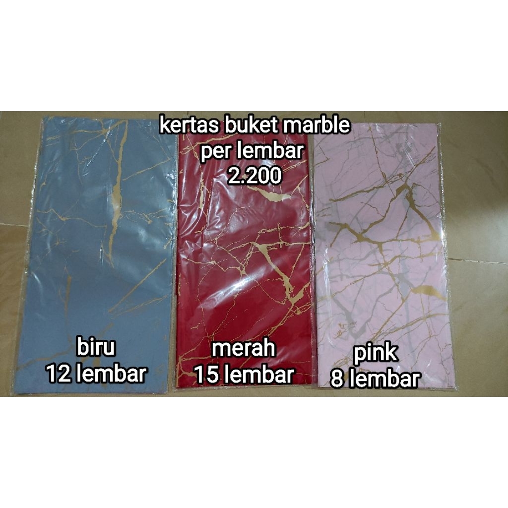 

Kertas Wrap Buket Marble