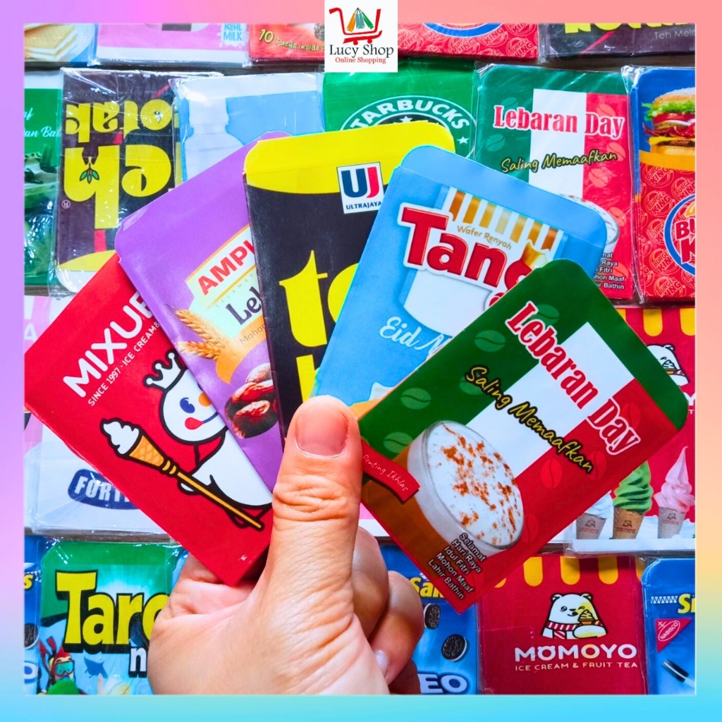 

Amplop Lebaran Idul Fitri Motif Snack Isi 10 Lembar