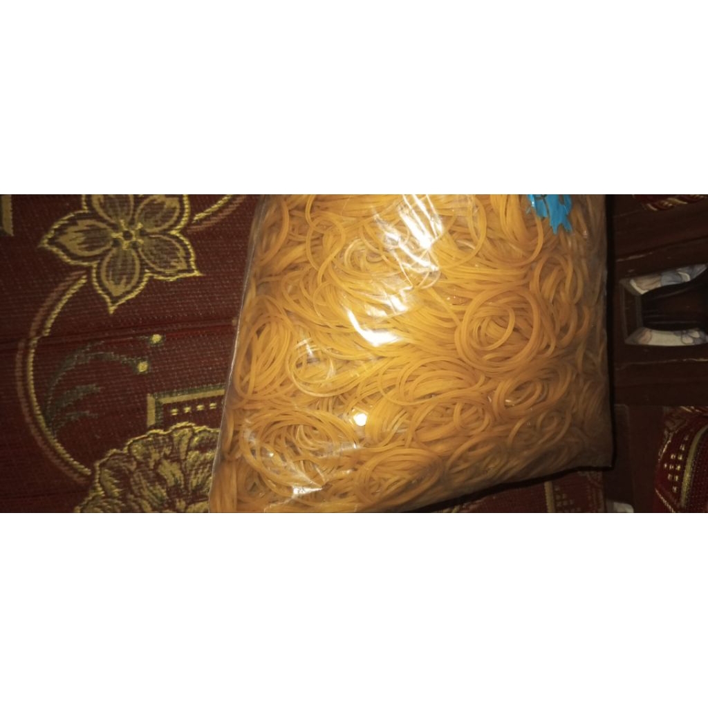 

KARET GELANG PENTIL BESAR WARNA KUNING 100gr-250gr