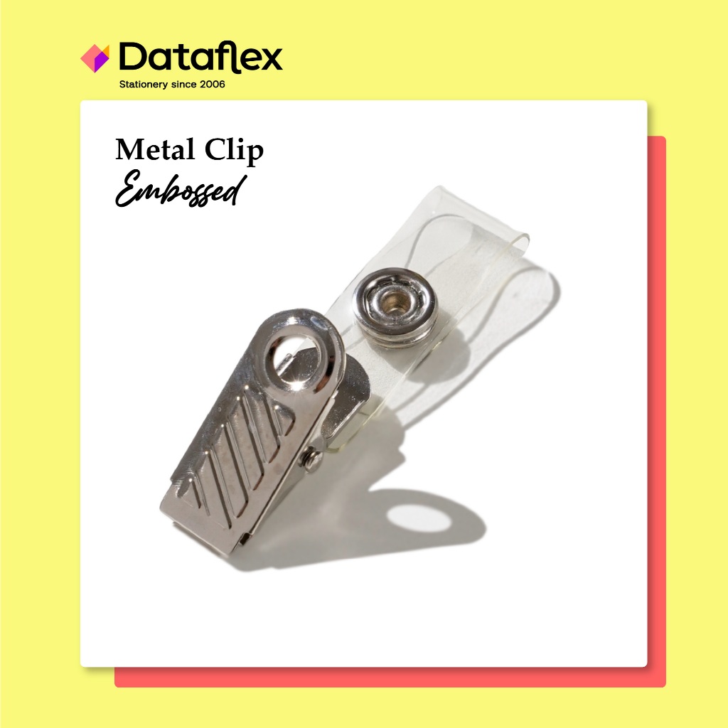 

Tali Clip ID Card / Metal Clip Embossed (20 PCS)