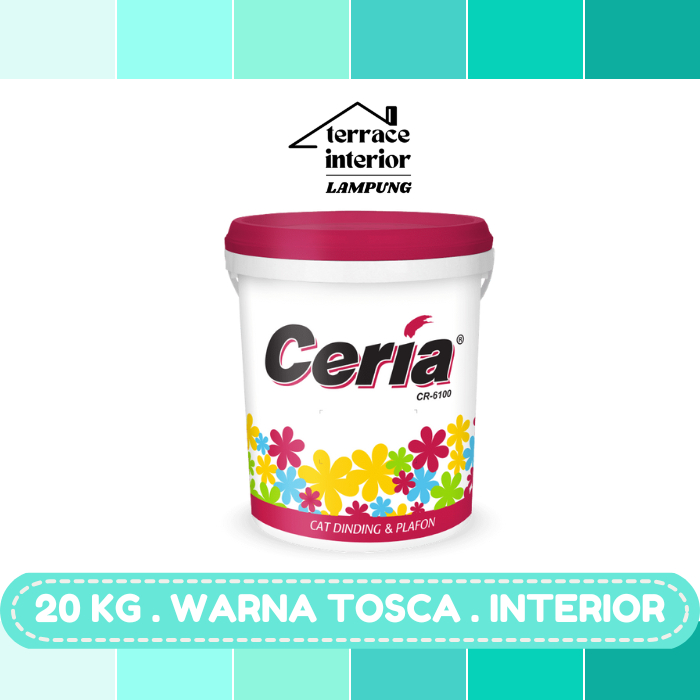 Cat Tembok Interior Propan Ceria  Warna Tosca 20 Kg