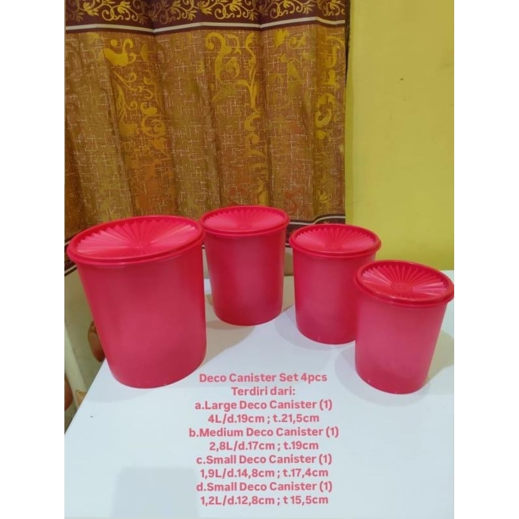 Tupperware Deco Canister Set