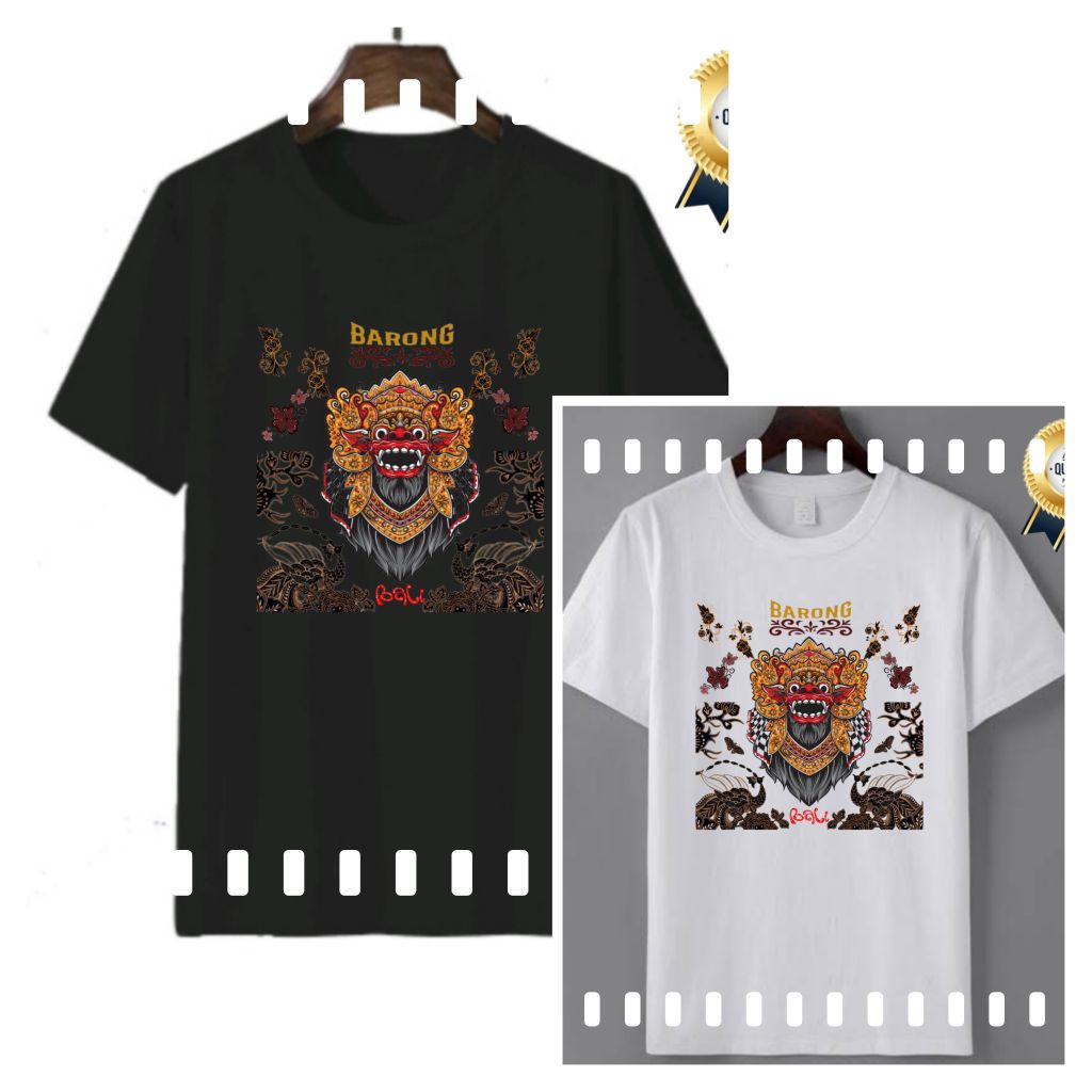 KAOS BATIK BARONG BALI KAOS IKONIK KHAS BALI (DEWASA-ANAK)
