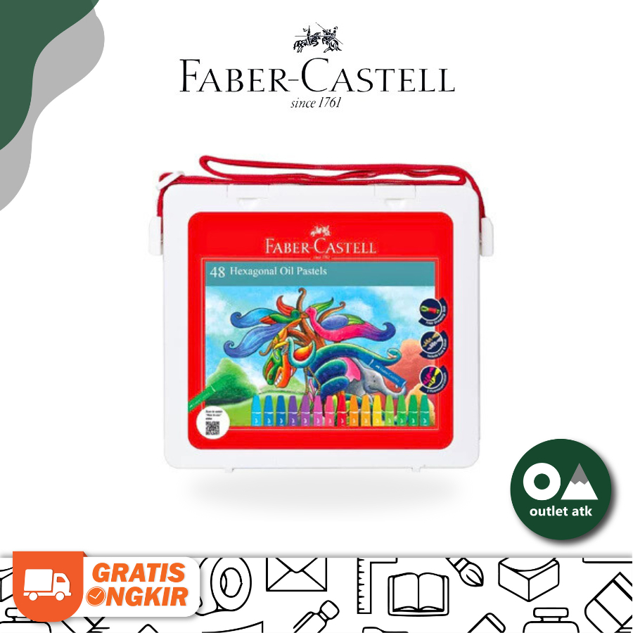 

Krayon Minyak Hexagonal Faber Castell Oil Pastel 48 Warna