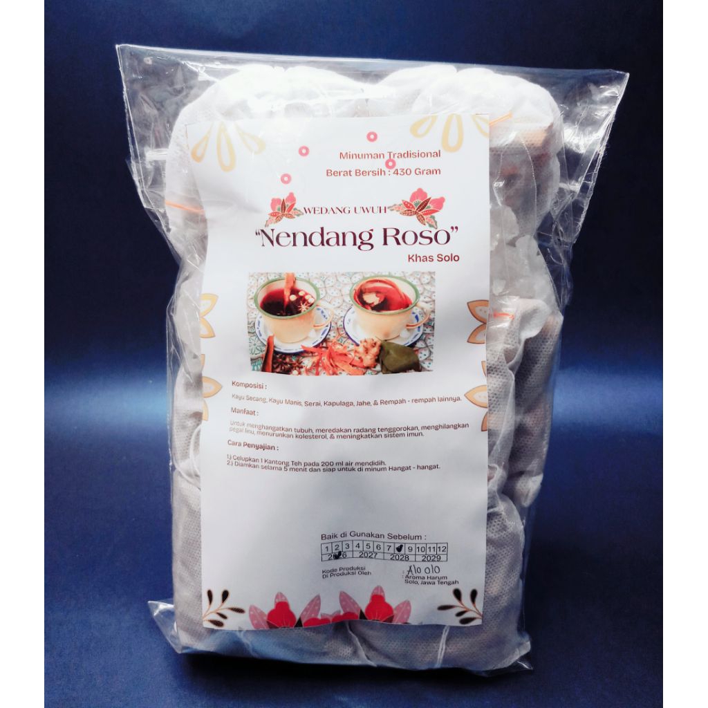 

Wedang Uwuh Original "Nendang Roso" [Minuman Tradisional Khas Solo] 430 Gram